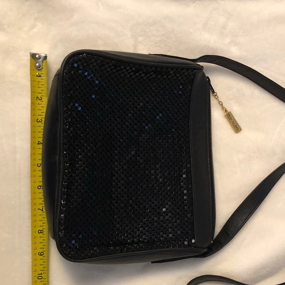 Whitting and Davis black mesh handbag